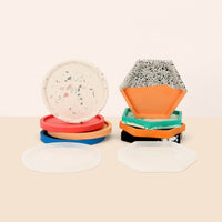 Ensemble de moules hexagonaux et ronds 